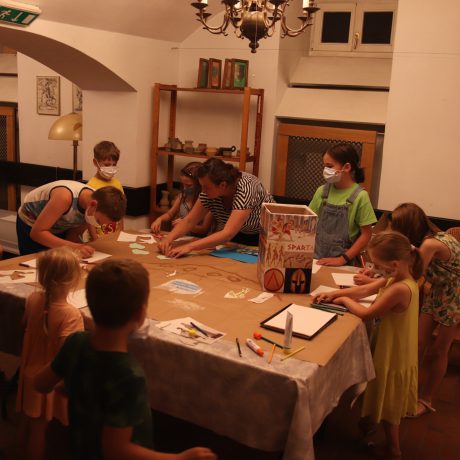 Historical-artistic workshop for children, In the Shadow of the Minotaur. The Argonauts Myth, July 2021