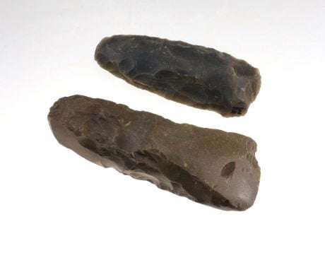 Flint axes, Trzciniec Culture, mid-2nd millennium BC; Zdrojki, Mrozy Commune